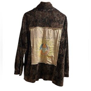 PINK FLOYD custom original vintage velvet jacket creation by Rachelle